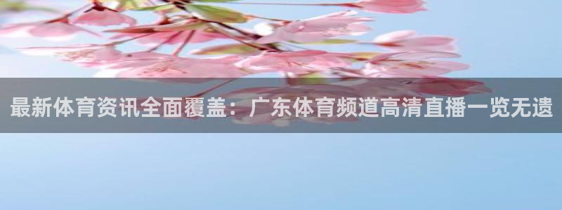 最新体育资讯全面覆盖：广东体育频道高清直播一览无遗