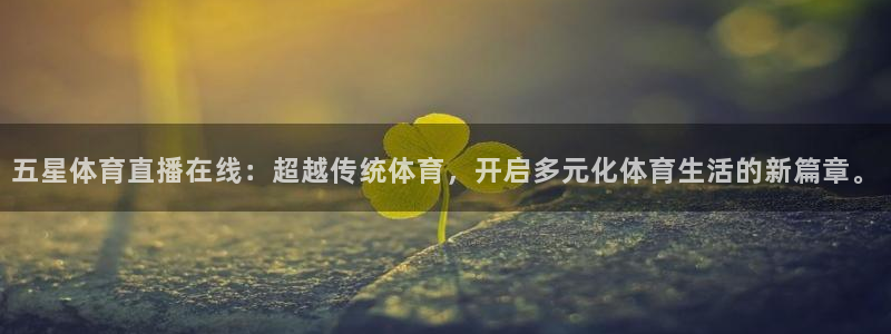 五星体育直播在线：超越传统体育，开启多元化体育生活的新篇章。