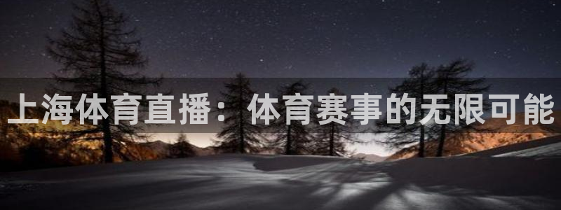 上海体育直播：体育赛事的无限可能